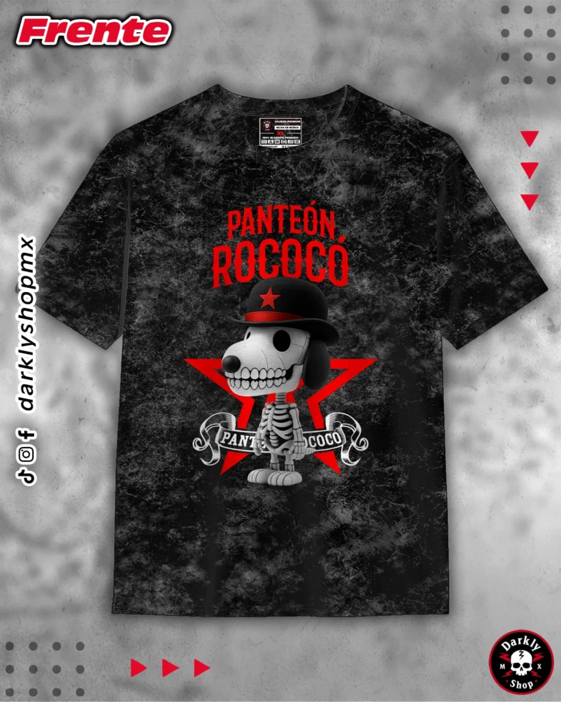 Playera Panteón Rococo X Snoopy