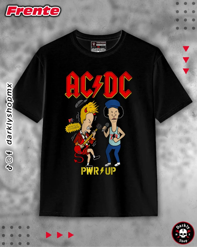 Playera AC DC Beavis and Butt-Head