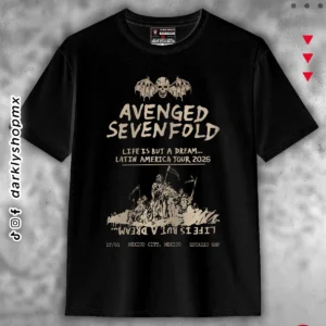Playera Avenged A7X Tour México - Image 3