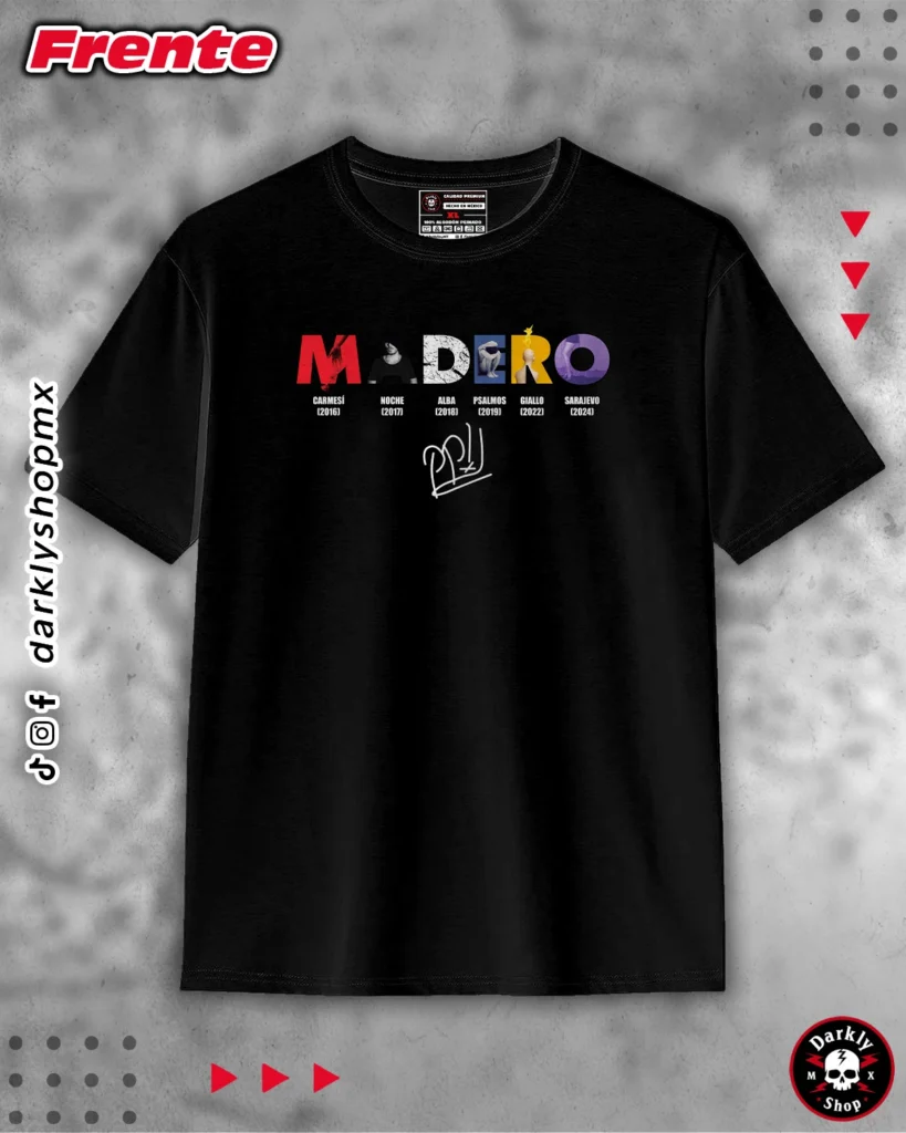 Playera José Madero Letras