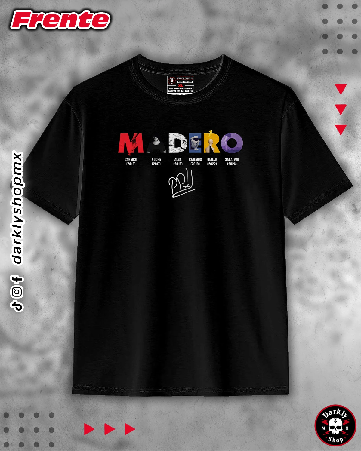 Playera José Madero Letras - Image 1
