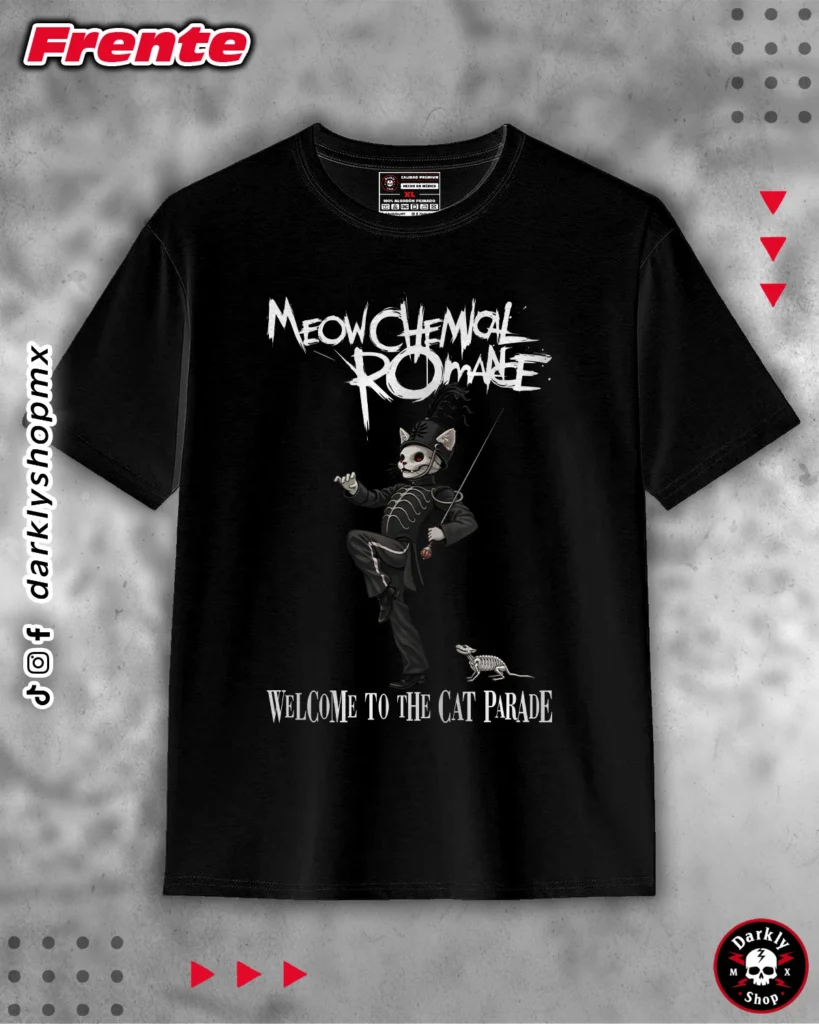 Playera Meowchemical Romance