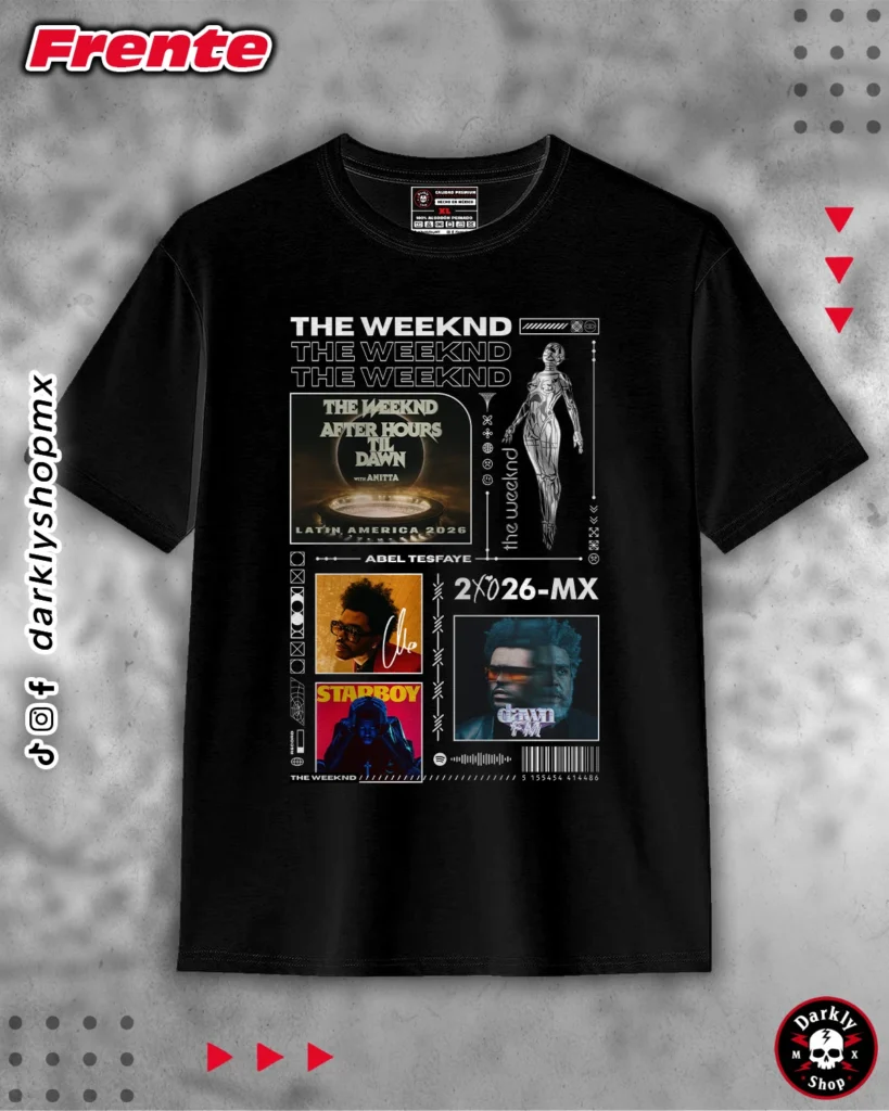 Playera The Weeknd Tour México