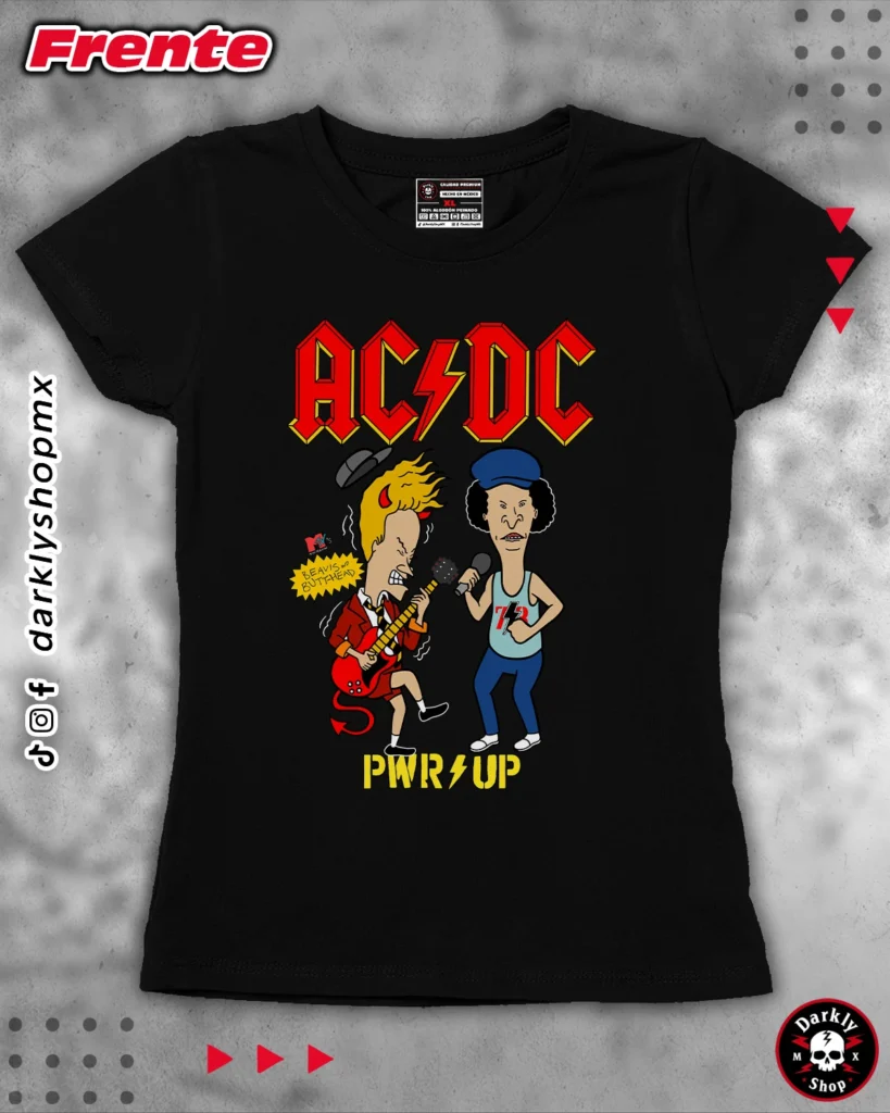 Playera AC DC Beavis and Butt-Head