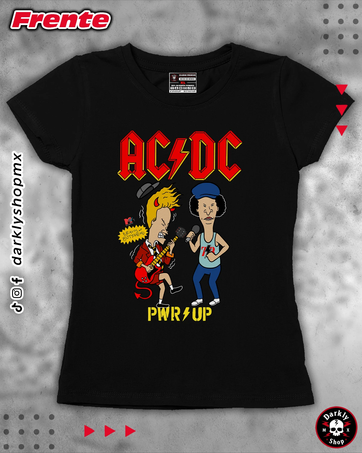 Playera AC DC Beavis and Butt-Head - Image 3