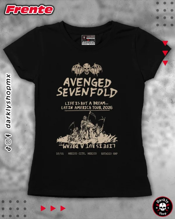 Playera Avenged A7X Tour México