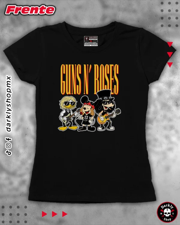 Playera Guns N' Roses X Mickey Mouse