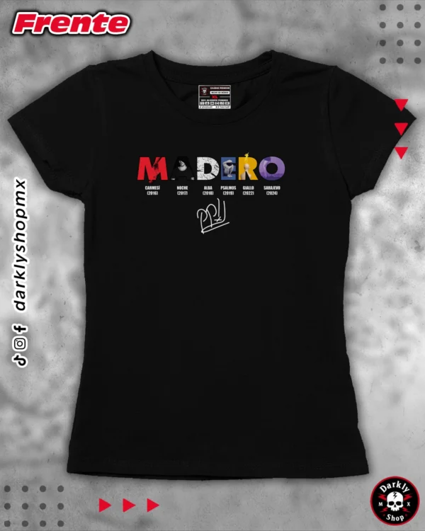 Playera José Madero Letras