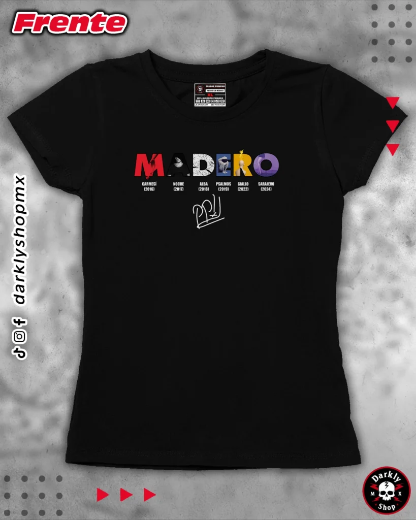 Playera José Madero Letras
