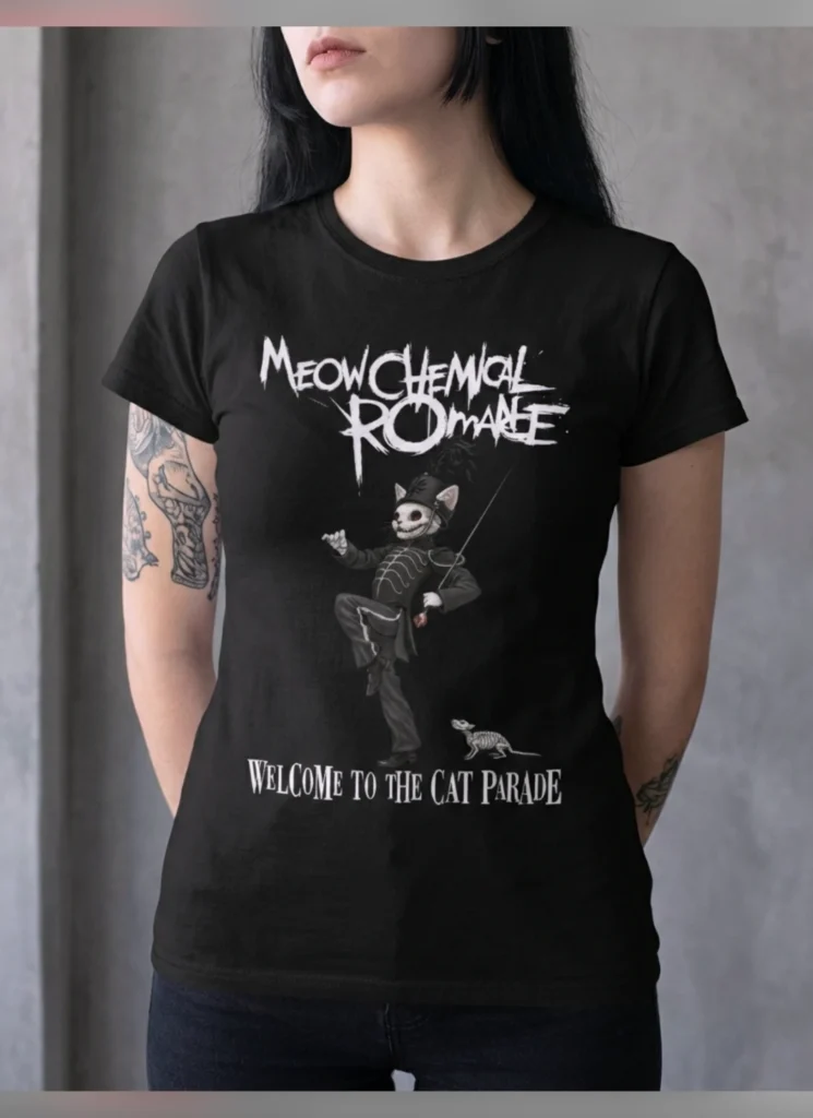 Playera Meowchemical Romance