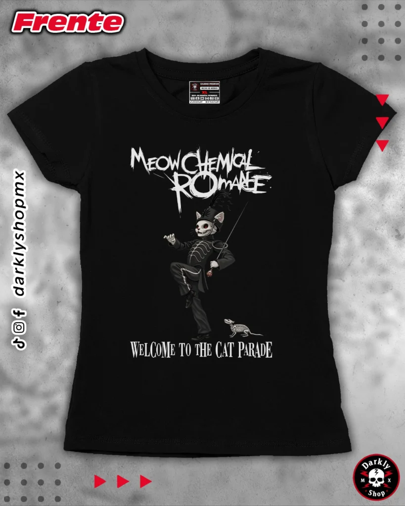 Playera Meowchemical Romance