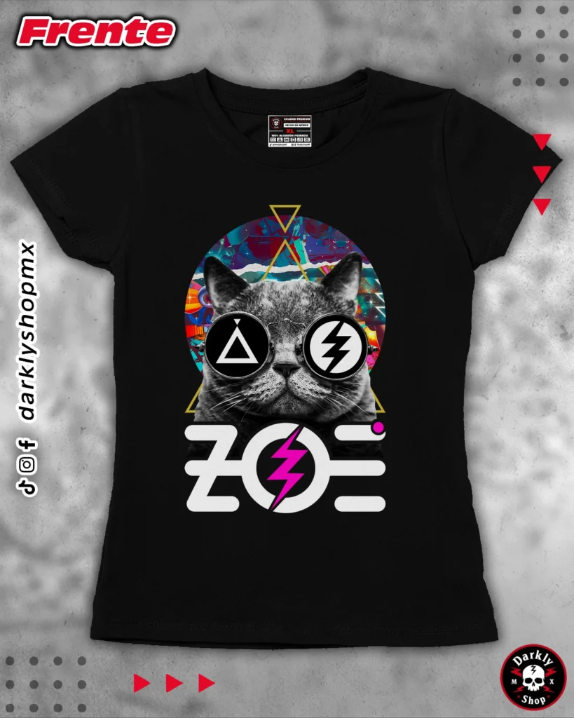 Playera Zoé Gato Galáctico