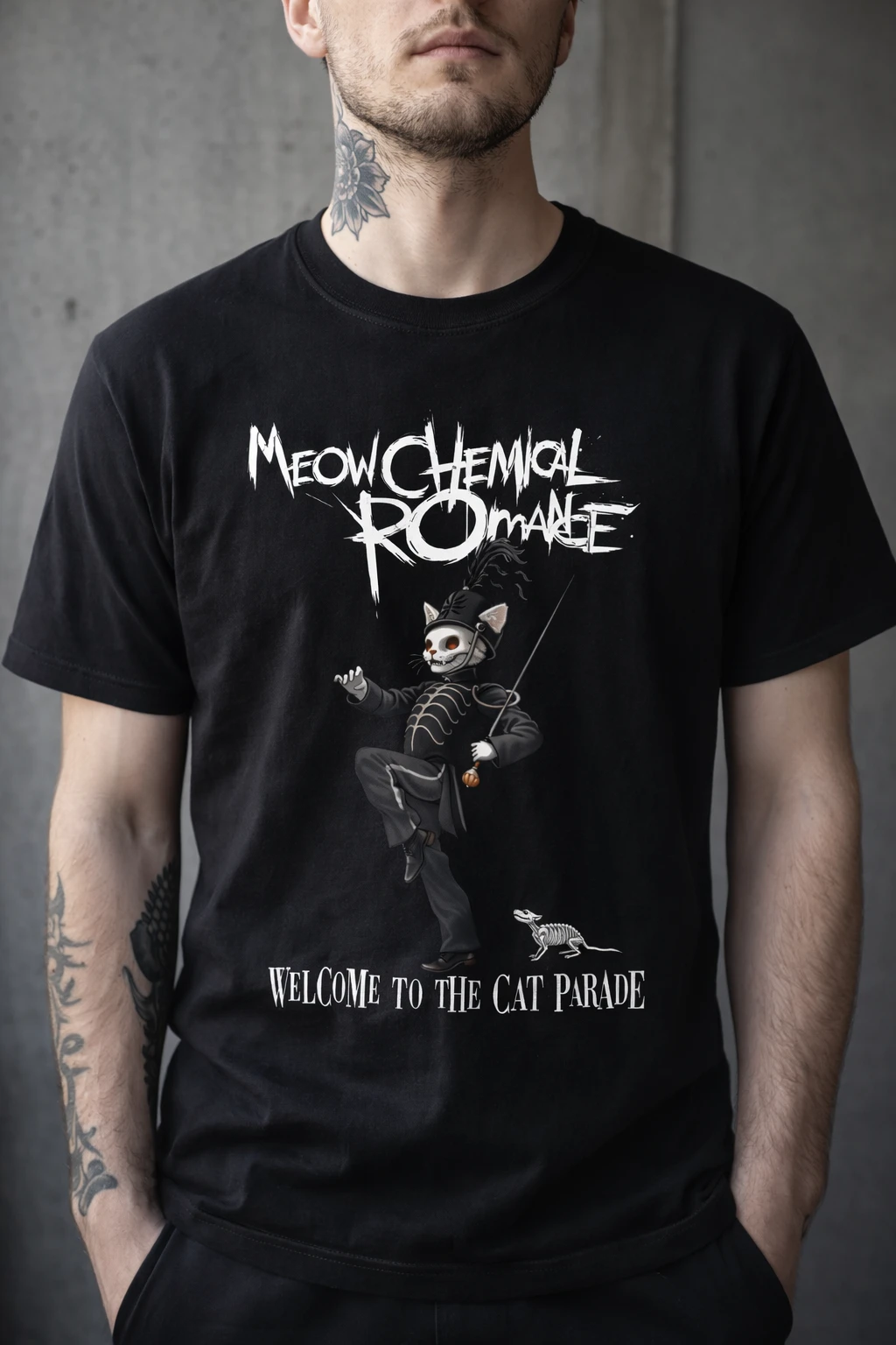 Playera Meowchemical Romance - Image 1