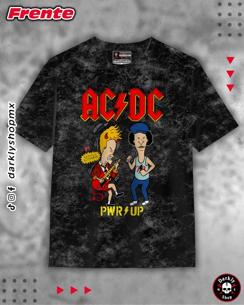 Playera AC DC Beavis and Butt-Head