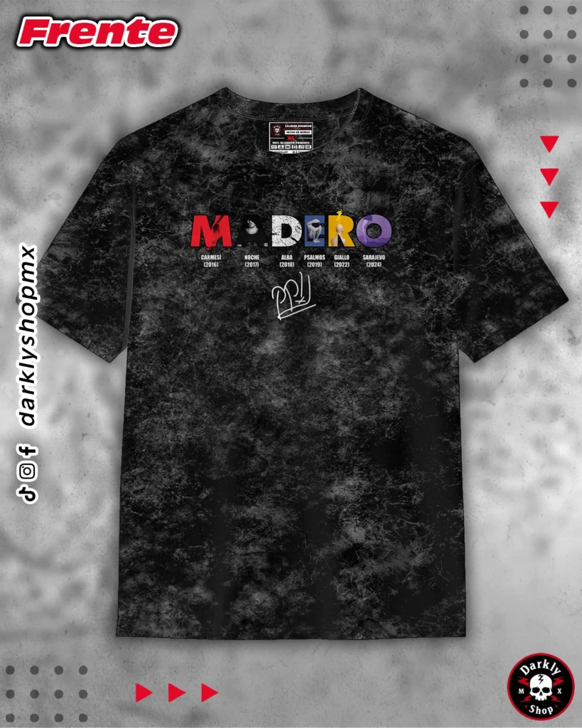 Playera José Madero Letras