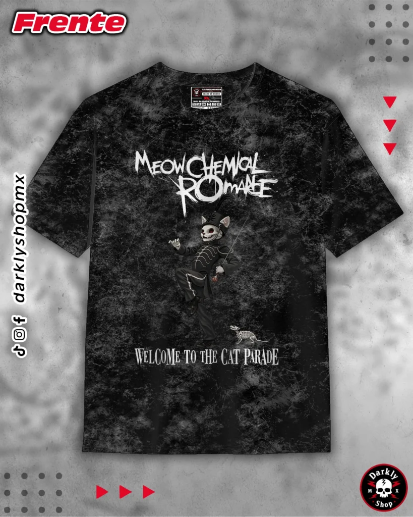 Playera Meowchemical Romance