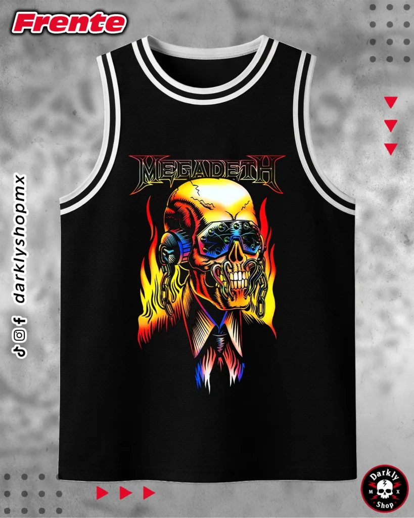 Jersey Basketball Megadeth Tour México 2026
