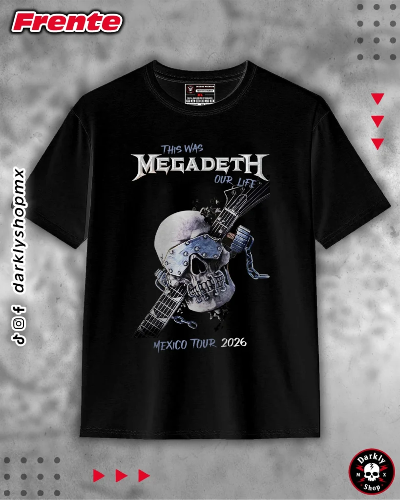 Playera Megadeth Tour Mex.26