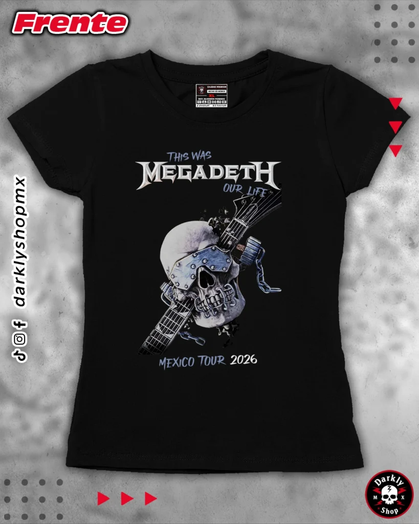 Playera Megadeth Tour Mex.26