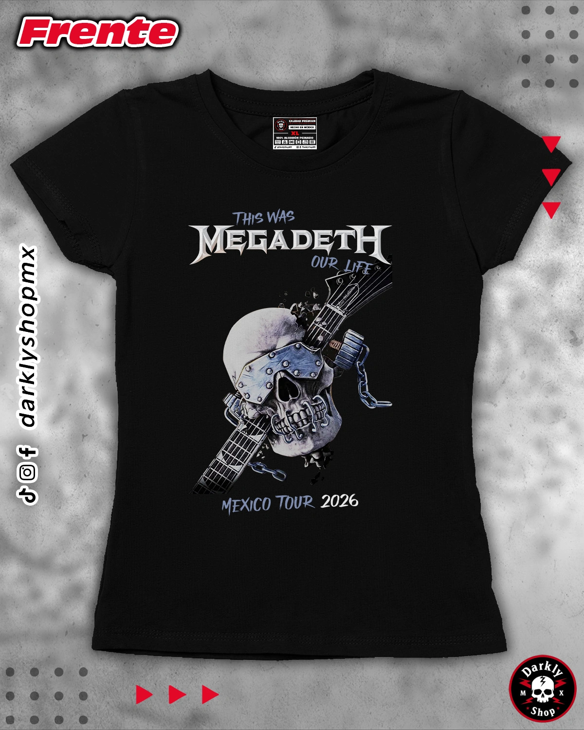 Playera Megadeth Tour Mex.26 - Image 3