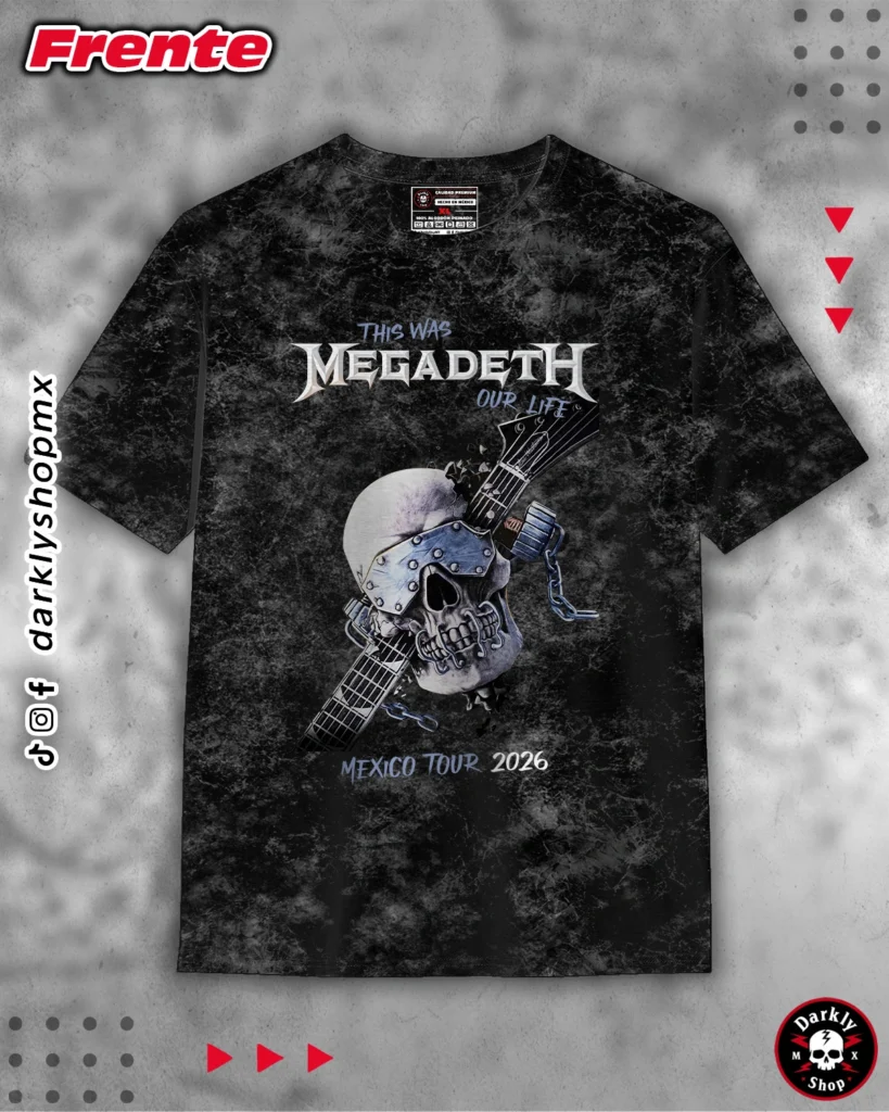 Playera Megadeth Tour Mex.26