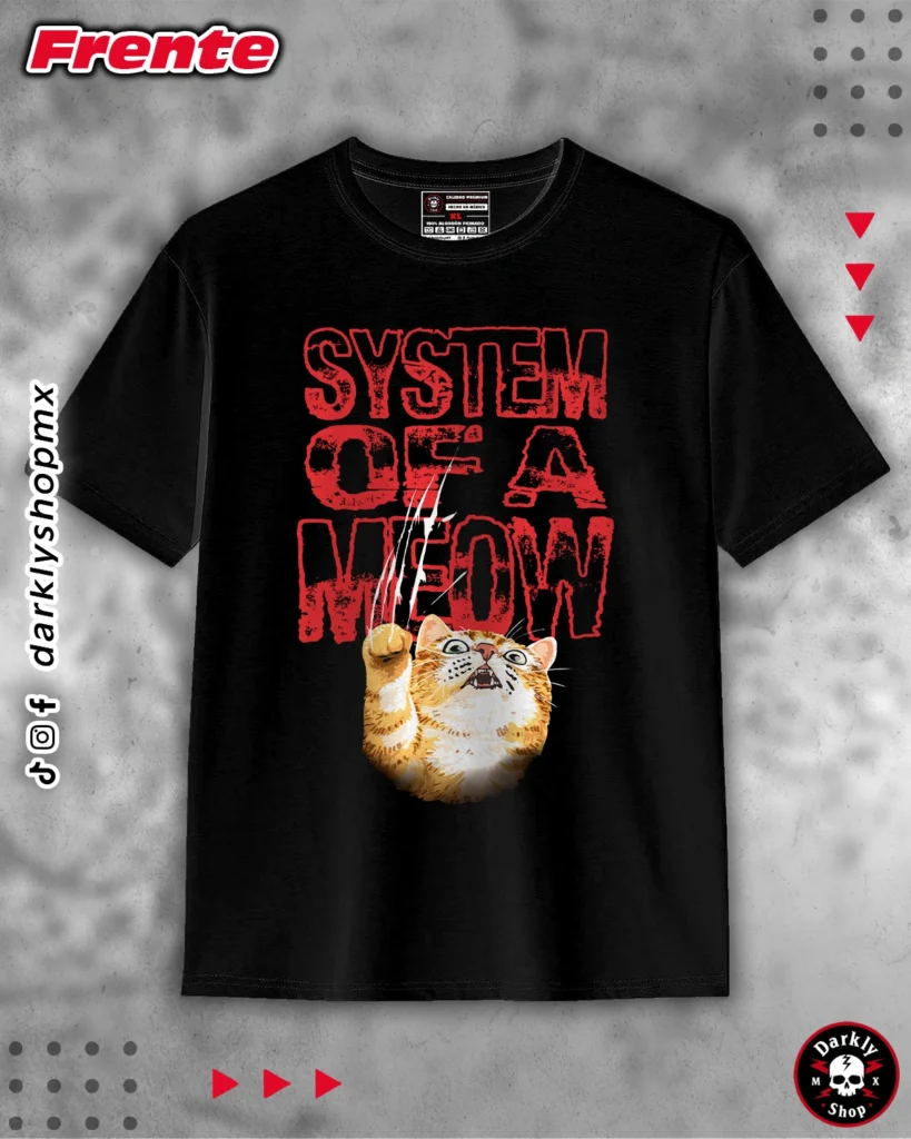 Playera System of a Meow