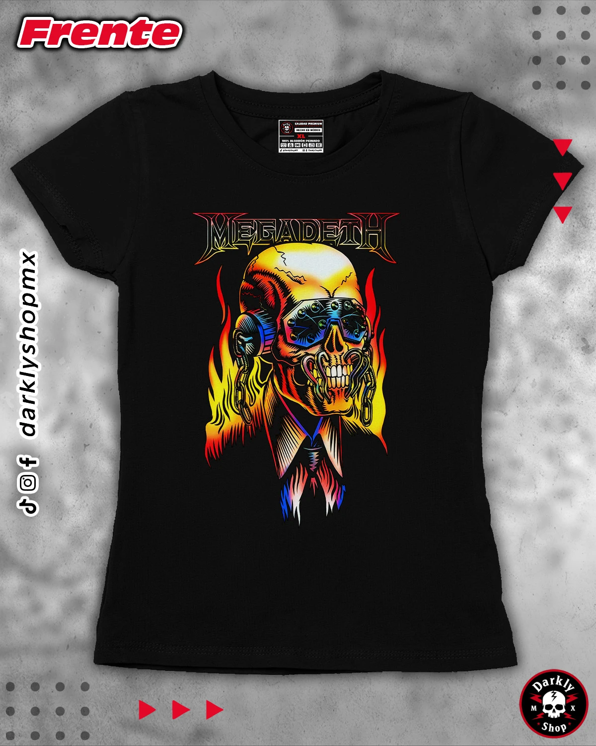 Playera MEGADETH Tour México 2026 - Image 3