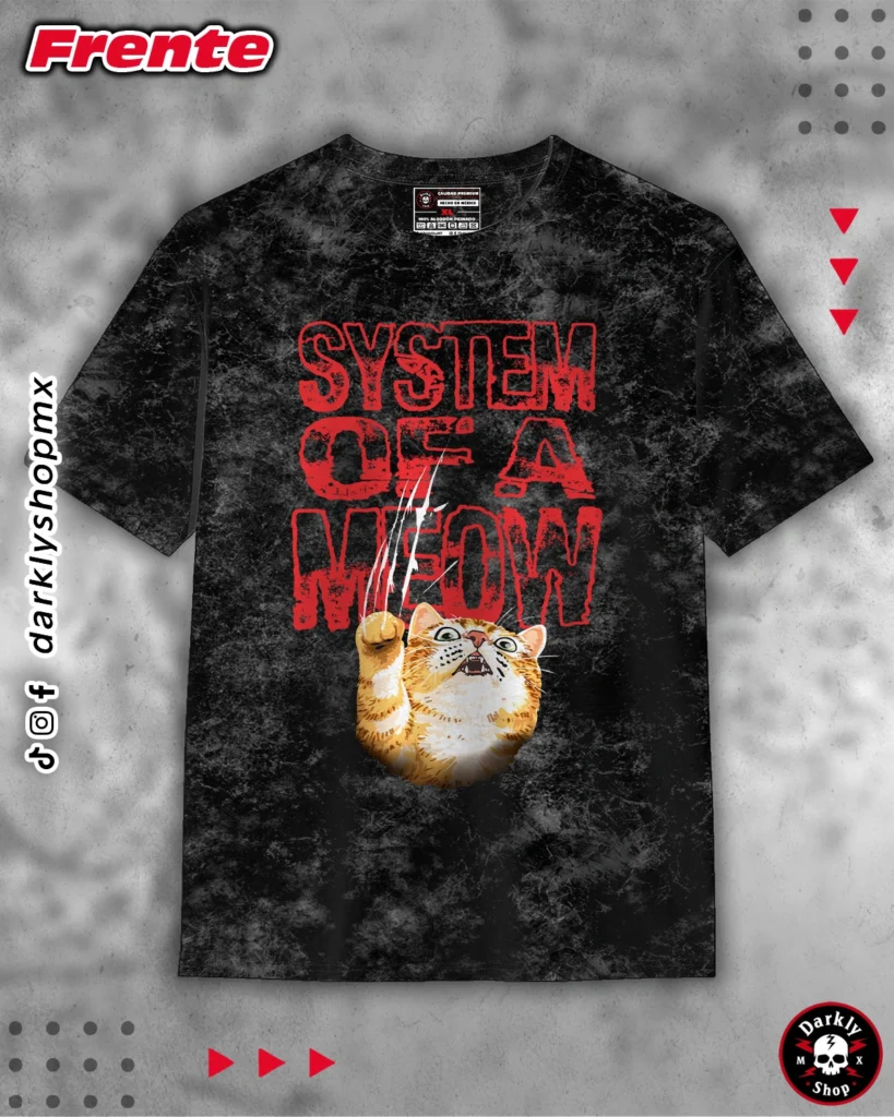 Playera System of a Meow
