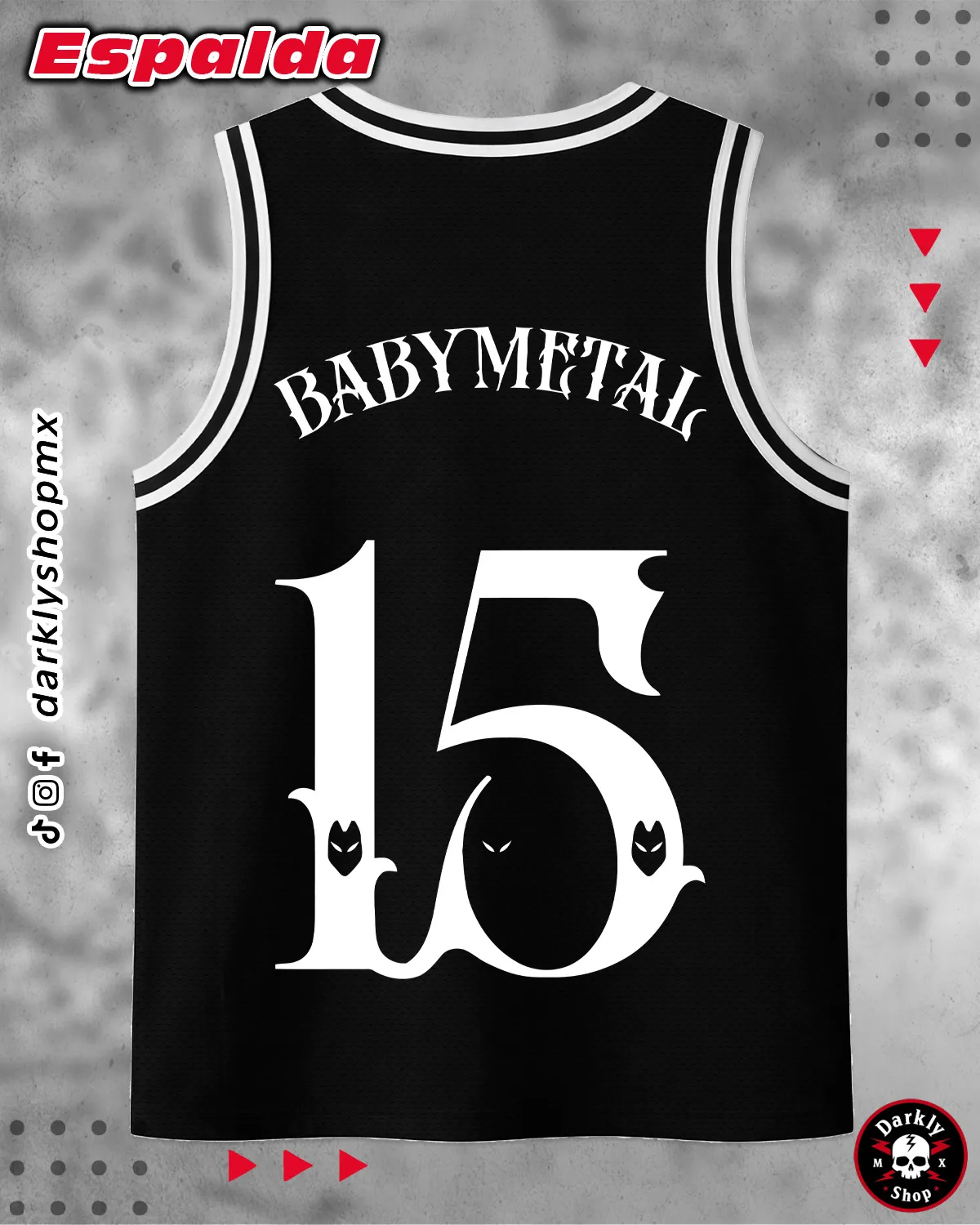Jersey Basseball Baby Metal - Image 2